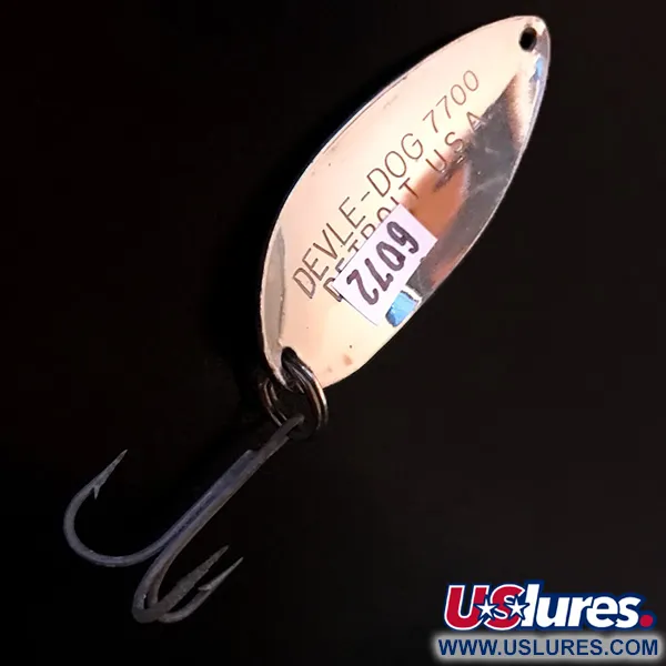 Eppinger Dardevle Devle Dog 7700 Ondulante, Nichel/Blu, 14g, #6072