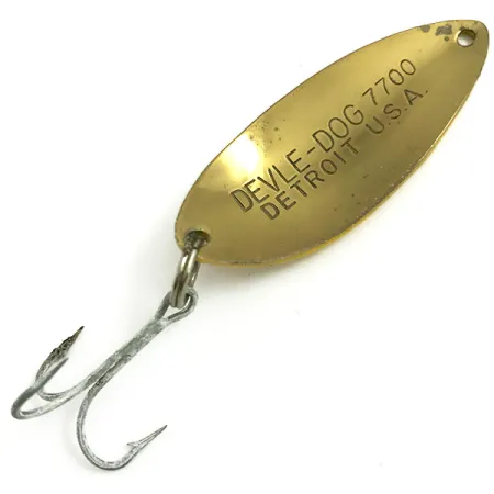 Dardevle Devle Dog 7700 Ondulante, Five of Diamonds, 14g, Ottone, #6073