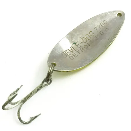 Eppinger Dardevle Devle Dog 7700 UV, Giallo/Rosso, 14g, Ondulante, #6075