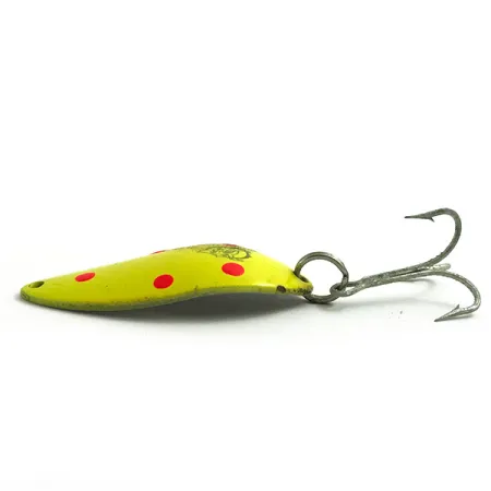 Eppinger Dardevle Devle Dog 7700 UV, Giallo/Rosso, 14g, Ondulante, #6075