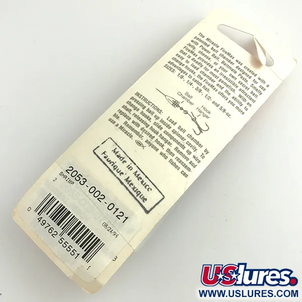 Luhr Jensen Fire Max Miracle 2 Esca, Rosso/Bianco Perla, 7g, #6080