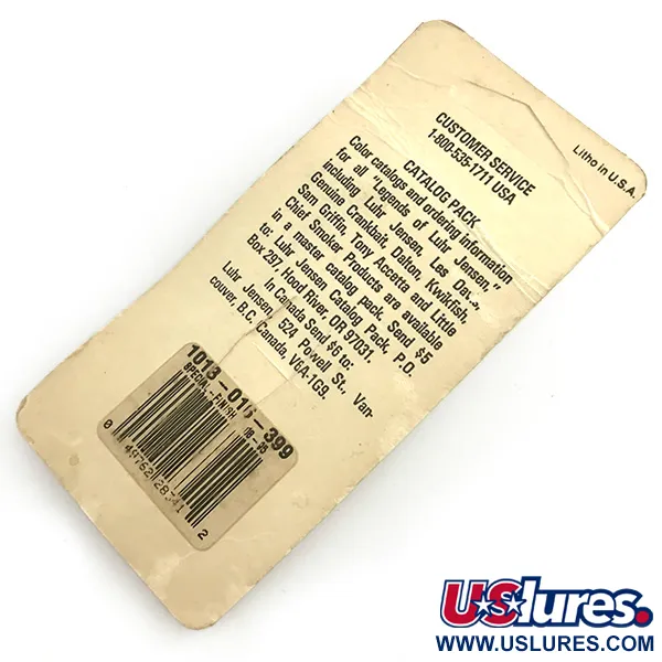 Luhr Jensen Krocodile Stubby UV Ondulante, Nichel/Arancio/UV, 5g, #6085