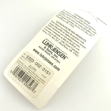 Luhr Jensen Loco 2 Cucchiaino, Oro, 7g, Martellato, #6100