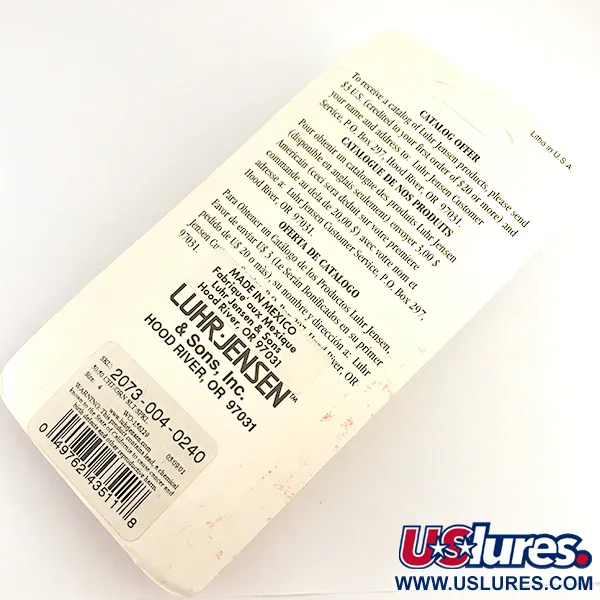 Luhr Jensen TEE Spoon UV Ondulante, Verde/Giallo Fluo, 14g, UV, #6128