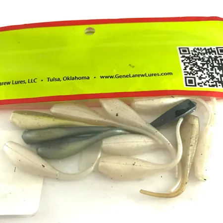 Bobby Garland Baby Shad Esca Siliconica, Bianco/Grigio/Verde, 5cm, UV, #6146