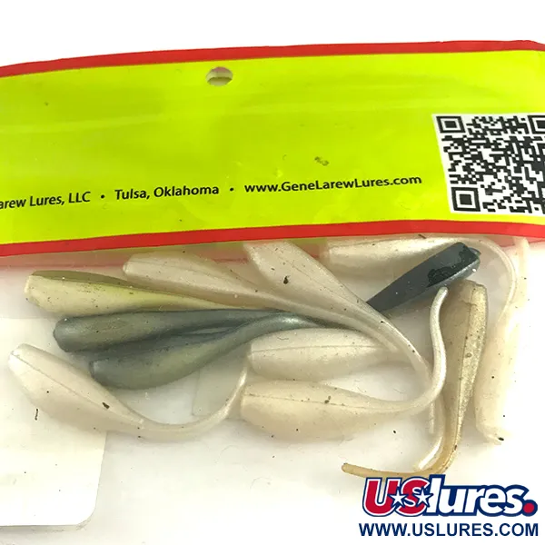 Bobby Garland Baby Shad Esca Siliconica, Bianco/Grigio/Verde, 5cm, UV, #6146