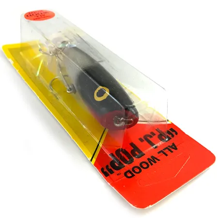 Luhr Jensen P.J.POP Popper legno, Argento / Nero, 17g, a mano, #6151