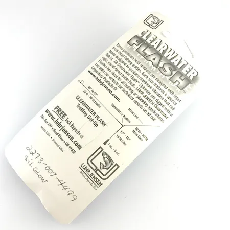 Luhr Jensen ClearWater Flash UV Spinner, Argento, 7g, UV-attivo, #6154