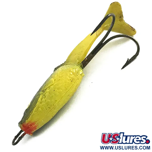 Vintage VIVIF Swim Bait, Giallo, 6g, Soft Bait, Francia, #6166