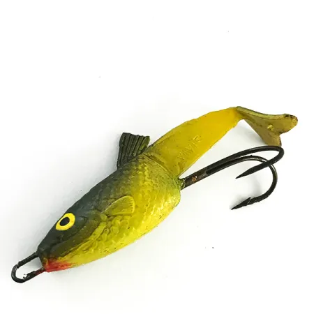 Vintage VIVIF Swim Bait, Giallo, 6g, Soft Bait, Francia, #6166