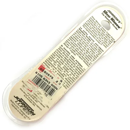 Johnson Silver Minnow Ondulante Antialga, Arancio/Verde, 21g, UV, #6192