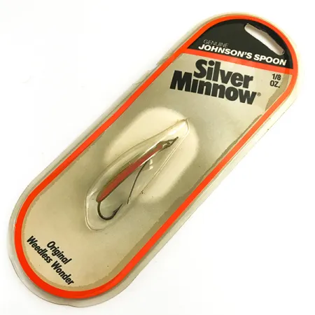 Johnson Silver Minnow Ondulante Antialga, Verde/Arancio/Nichel, #6193