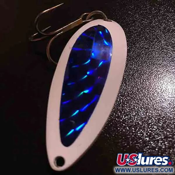 Luhr Jensen Krocodile Stubby Ondulante, Bianco/Blu, 24g, Compatta, #6197