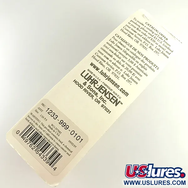 Luhr Jensen Krocodile Stubby Ondulante, Nichel martellato, 18g, #6221