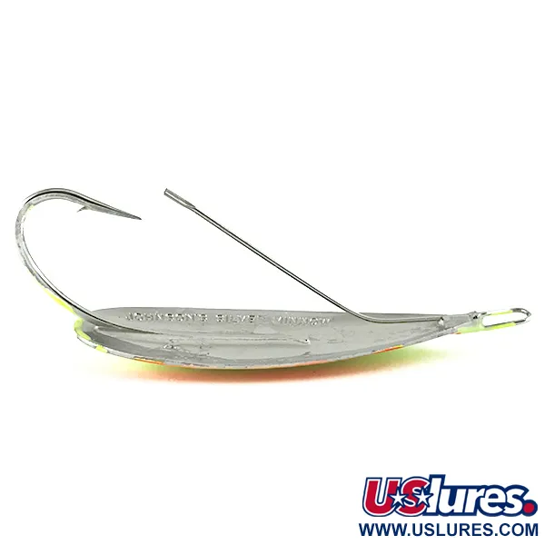 Johnson Silver Minnow UV Ondulante, Arancio/Verde/Giallo, 21g, #6237