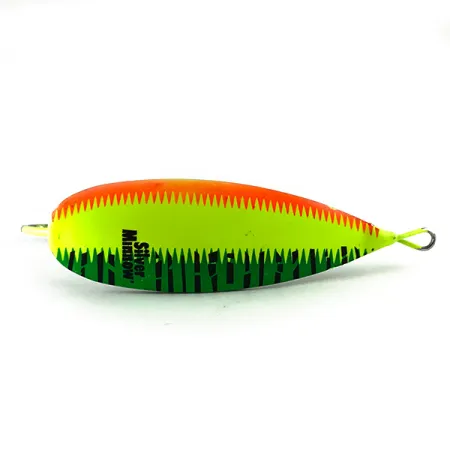 Johnson Silver Minnow UV Ondulante, Arancio/Verde/Giallo, 21g, #6237