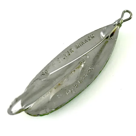 Johnson Silver Minnow Ondulante, Arancio/Verde/Nickel, 6g, Antialga, #6238