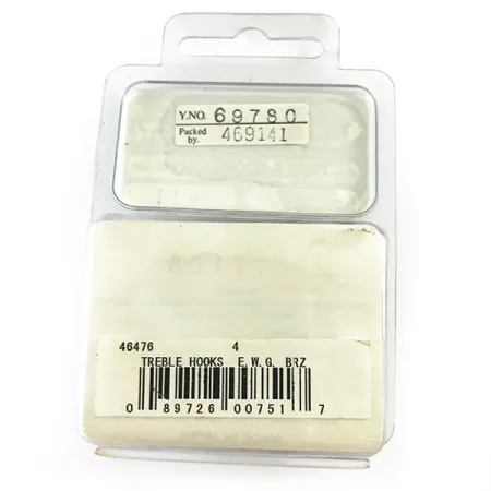 Gamakatsu Treble Hook #4 Ancoretta, Bronzo, Design EWG, #6258