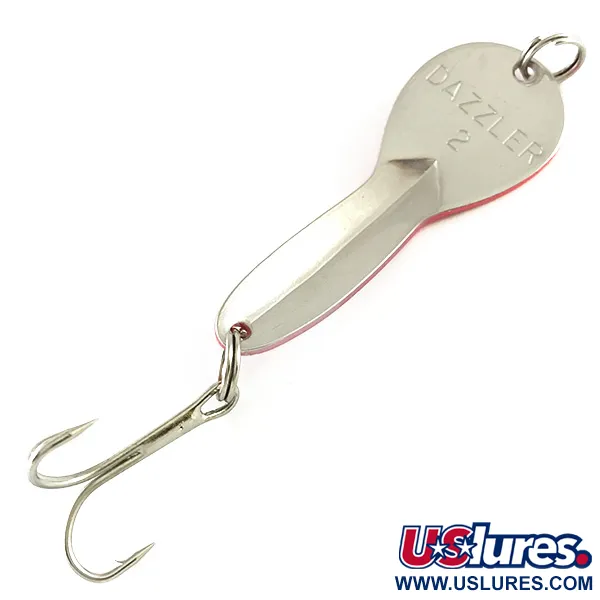 Acme Dazzler #2 UV Ondulante, Argento/Rosso, 7g, UV-reattivo, #6262