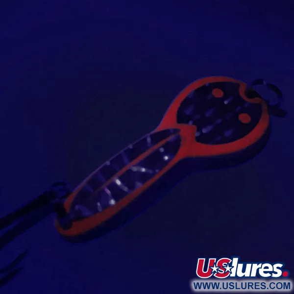 Acme Dazzler #2 UV Ondulante, Argento/Rosso, 7g, UV-reattivo, #6262