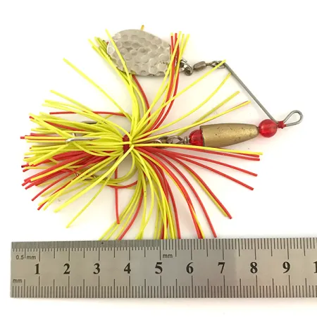 Spinner Bait Spinnerbait, Ottone/Nichel/Giallo UV, 12g, UV-attivo, #6327