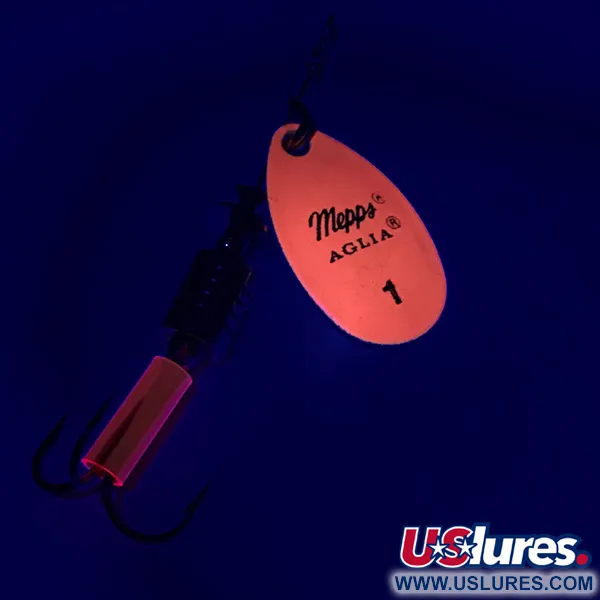 Mepps Aglia 1 Fluo Cucchiaino, Rosa Fluorescente, 3.5g, UV, #6332