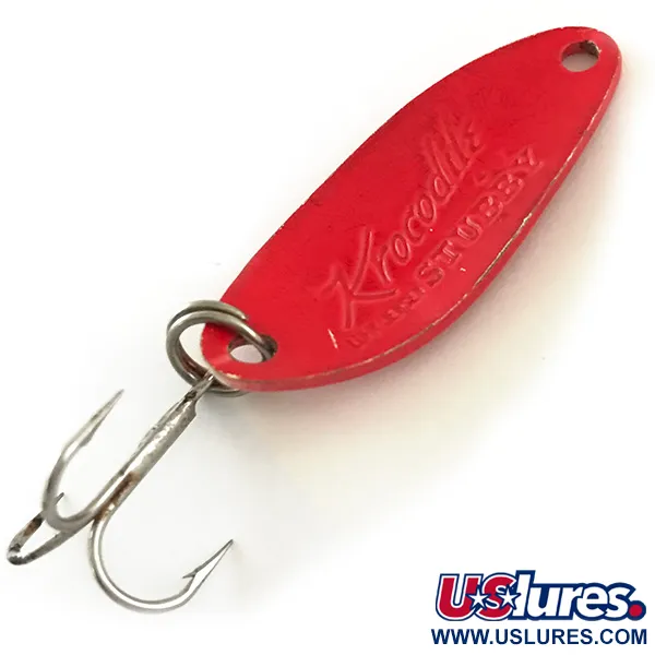 Luhr Jensen Krocodile Stubby UV Ondulante, Red UV Glow, 7g, UV-Glow, #6350