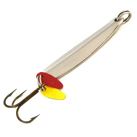 Bay de Noc Swedish Pimple Spoon, Nichel/Verde/Rosso/Giallo, 7g, #6359