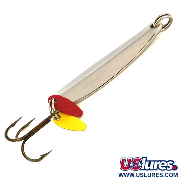 Bay de Noc Swedish Pimple Spoon, Nichel/Verde/Rosso/Giallo, 7g, #6359