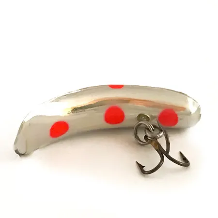 Yakima Bait FlatFish F4 UV Esca, Argento / Rosso, 1.7g, UV, #6360