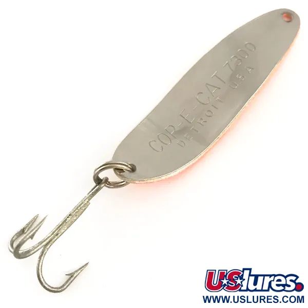 Ondulante Dardevle Cop-E-Cat 7300 Glow, Arancio/Crema, 10g, Glow, #6376