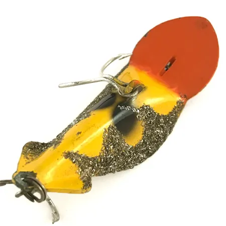 Buck Perry Spoonplug Esca, Giallo/Rosso/Argento, 7g, Vintage, #6400