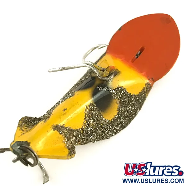 Buck Perry Spoonplug Esca, Giallo/Rosso/Argento, 7g, Vintage, #6400