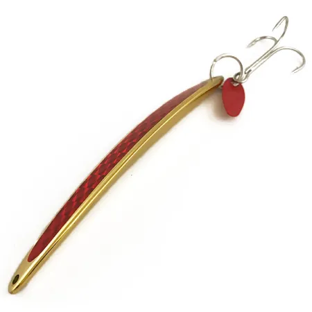 Bay de Noc Swedish Pimple Spoon, Oro/Rosso, 40g, Nido d'ape, #6402