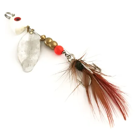 Mepps Lusox 1 Rotante, Nichel / Rosso, 10g, Testina Piombata, #6403