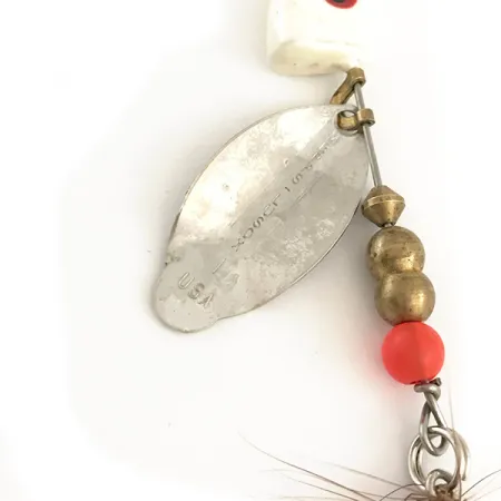 Mepps Lusox 1 Rotante, Nichel / Rosso, 10g, Testina Piombata, #6403