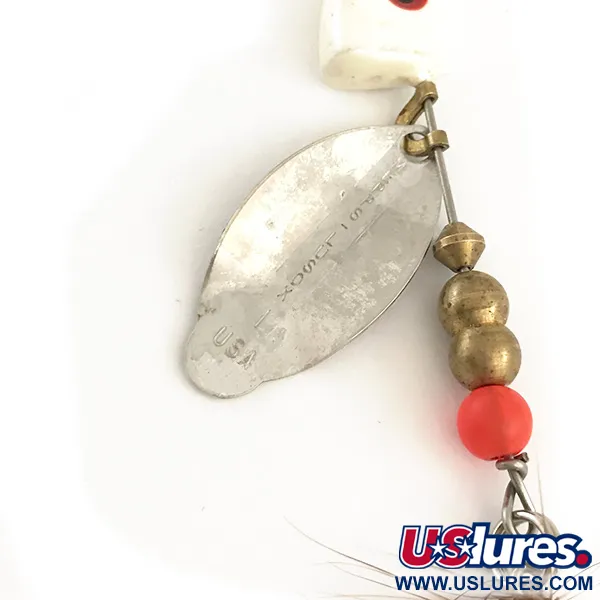 Mepps Lusox 1 Rotante, Nichel / Rosso, 10g, Testina Piombata, #6403