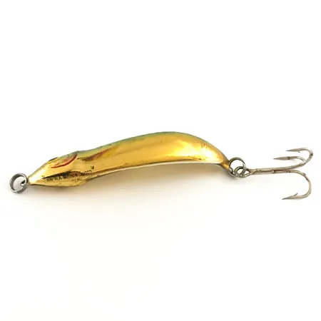 Ondulante Rapala Minnow Spoon, Oro / Verde, 10g, Vintage, #6417