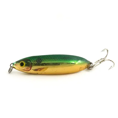 Ondulante Rapala Minnow Spoon, Oro / Verde, 10g, Vintage, #6417