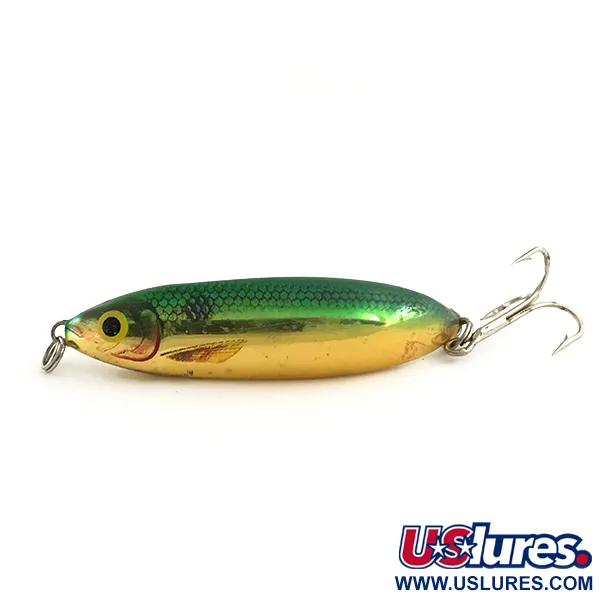 Ondulante Rapala Minnow Spoon, Oro / Verde, 10g, Vintage, #6417