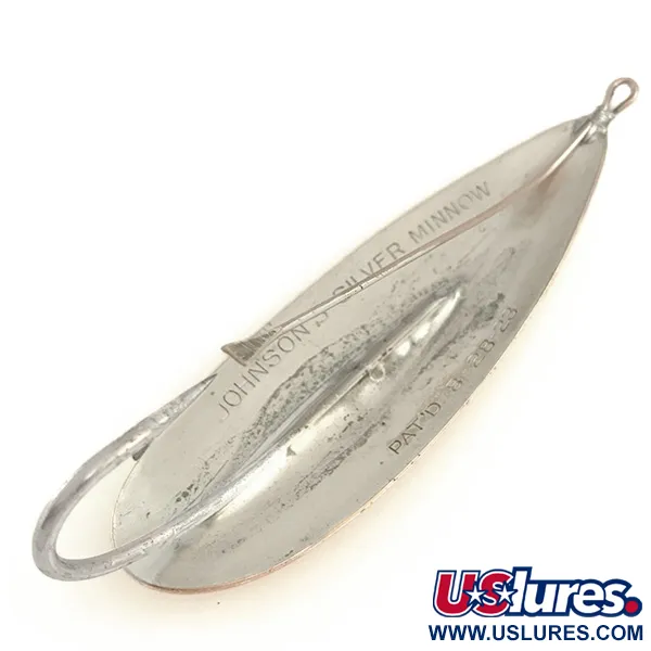 Ondulante Johnson Silver Minnow antialga, Rame/Argento, 28g, #6432