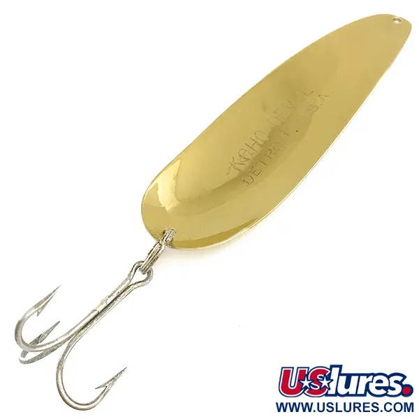 Dardevle Koho Devle Ondulante, Oro, 40g, Marchio Detroit, #6433