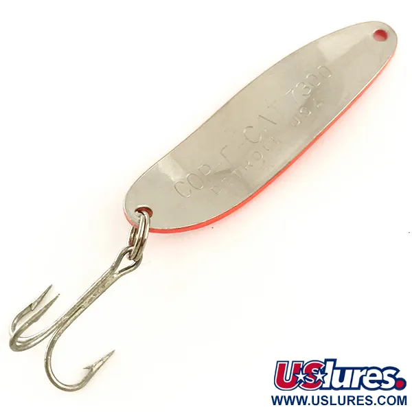 Dardevle Cop-E-Cat 7300 UV Ondulante, Rosso/Nero/Nickel, 10g, UV, #6436