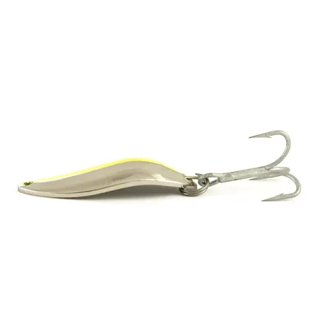 Luhr Jensen Krocodile Stubby UV Ondulante, Nichel/Giallo UV, 14g, #6437