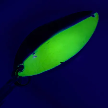 Luhr Jensen Krocodile Stubby UV Ondulante, Nichel/Giallo UV, 14g, #6437