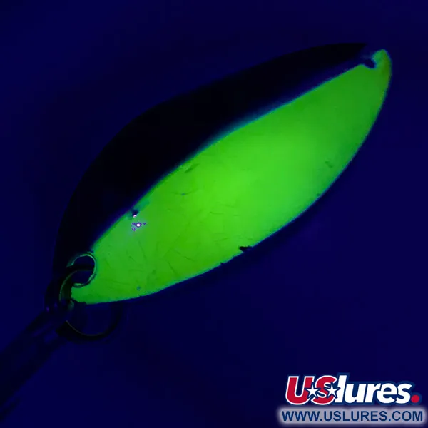 Luhr Jensen Krocodile Stubby UV Ondulante, Nichel/Giallo UV, 14g, #6437
