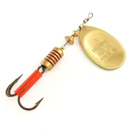 Mepps Aglia 3 Fluo UV Cucchiaino, Fluo Tiger, 7g, UV-reattivo, #6456