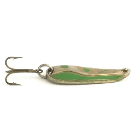 Luhr Jensen Hot Shot W Ondulante, Nichel/Verde/Oro, 7g, #6466