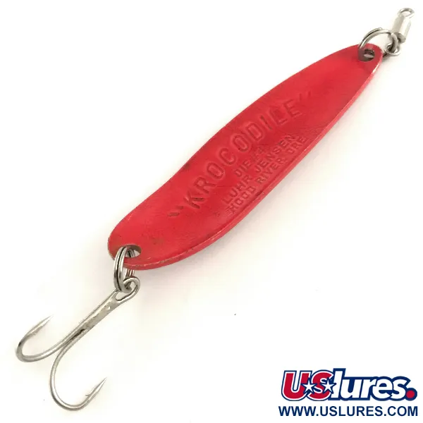 Luhr Jensen Krocodile Die #4 Ondulante, Rosso / Ologramma, 14g, #6468