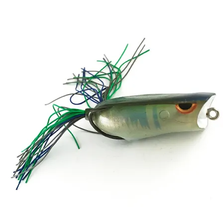 SPRO Dean Rojas Bronzeye Frog Popper, Misty Shad, 14g, anti-alga, #6485